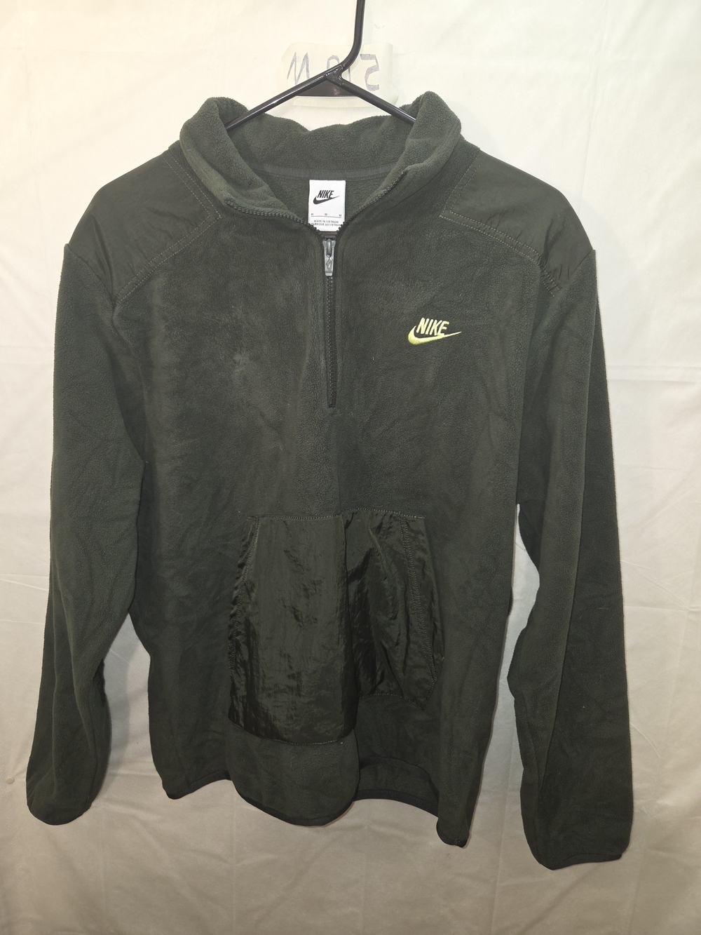 Nike Men’s Dark Olive Green Quarter-Zip Performance Fleece